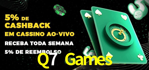 Promoções do cassino ao Vivo Q7 Games